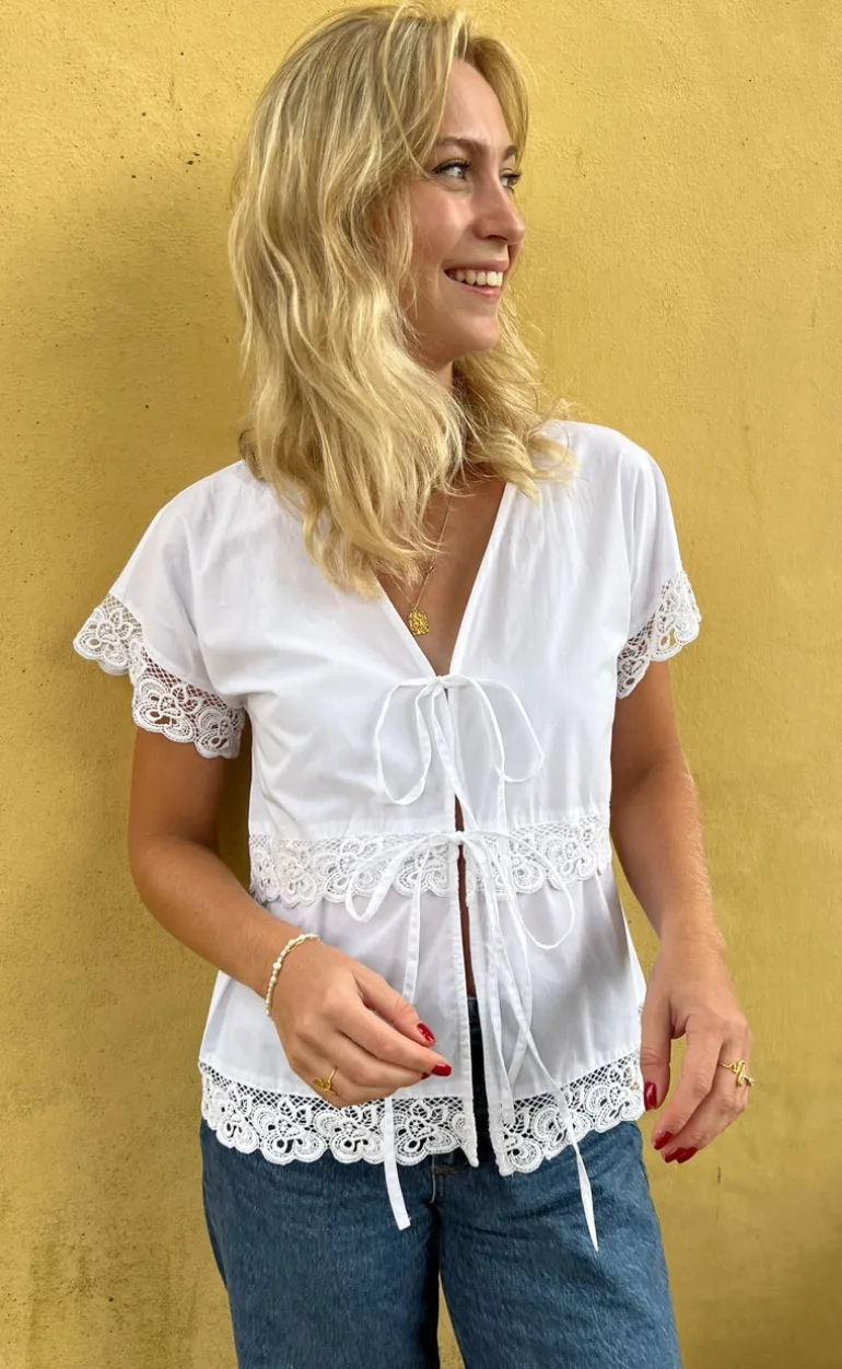 Say INA Copenhagen Bluse - Laura - White