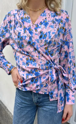 Say INA Copenhagen Bluse - Josse - Blue Flower