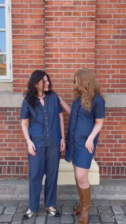 Say INA Copenhagen Bluse - Sophie - Denim Blue