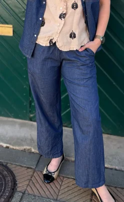 Say INA Copenhagen Bukser - Detia - Denim Blue