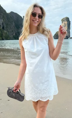 Say INA Copenhagen Kjole - Silja - White Broderie Anglaise