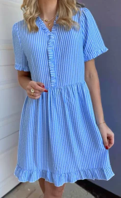 Say INA Copenhagen Kjole - Catja Summer - Blue Striped