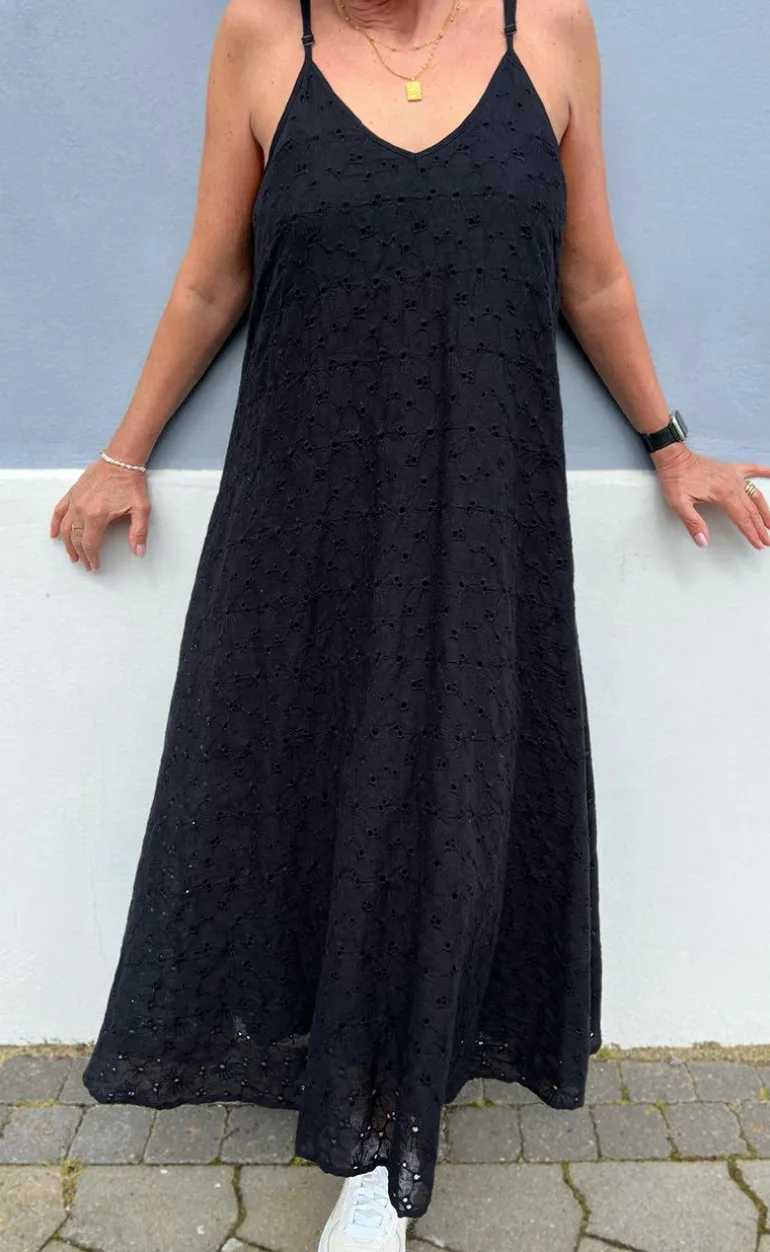 Say INA Copenhagen Kjole - Klara - Black Broderi Anglaise