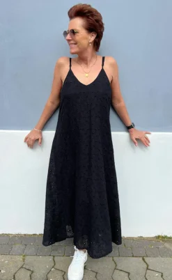 Say INA Copenhagen Kjole - Klara - Black Broderi Anglaise