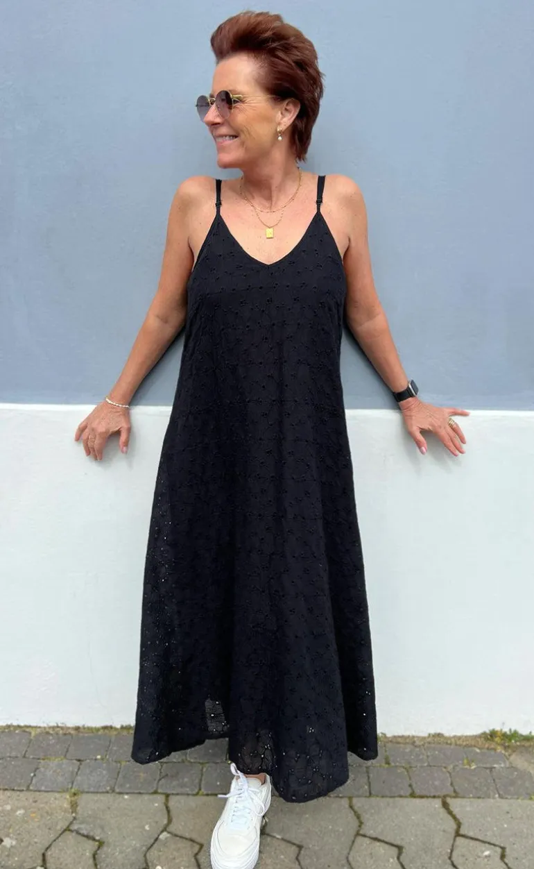 Say INA Copenhagen Kjole - Klara - Black Broderi Anglaise