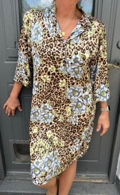 Say INA Copenhagen Kjole - Augusta - Leopard / Flower