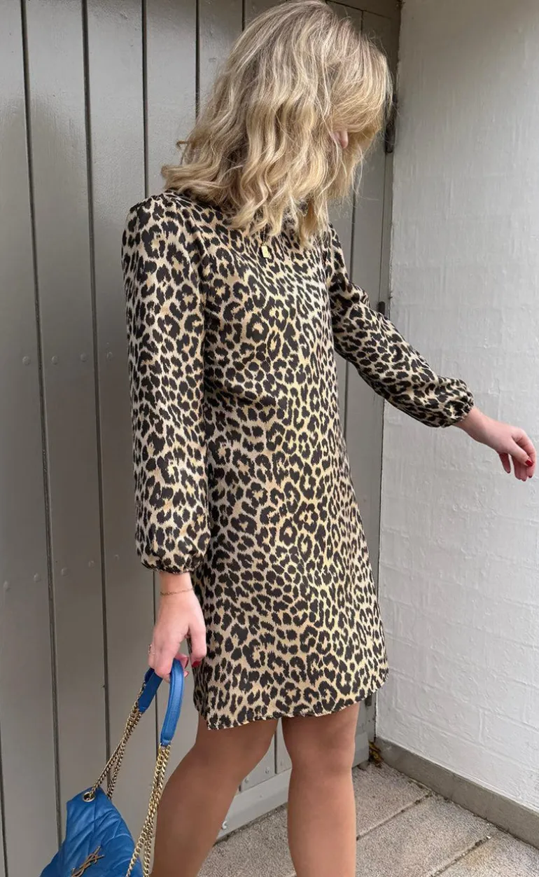 Say INA Copenhagen Kjole - Fia Short - Shiny Leopard