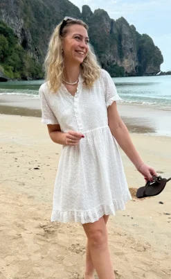 Say INA Copenhagen Kjole - Catja Summer - White Broderie Anglaise