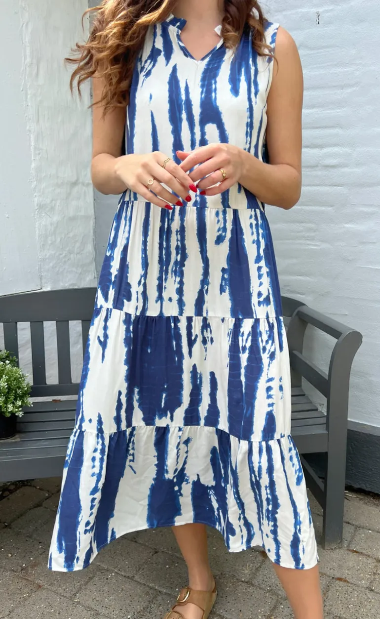Say INA Copenhagen Kjole - Ella - Navy Tie Dye