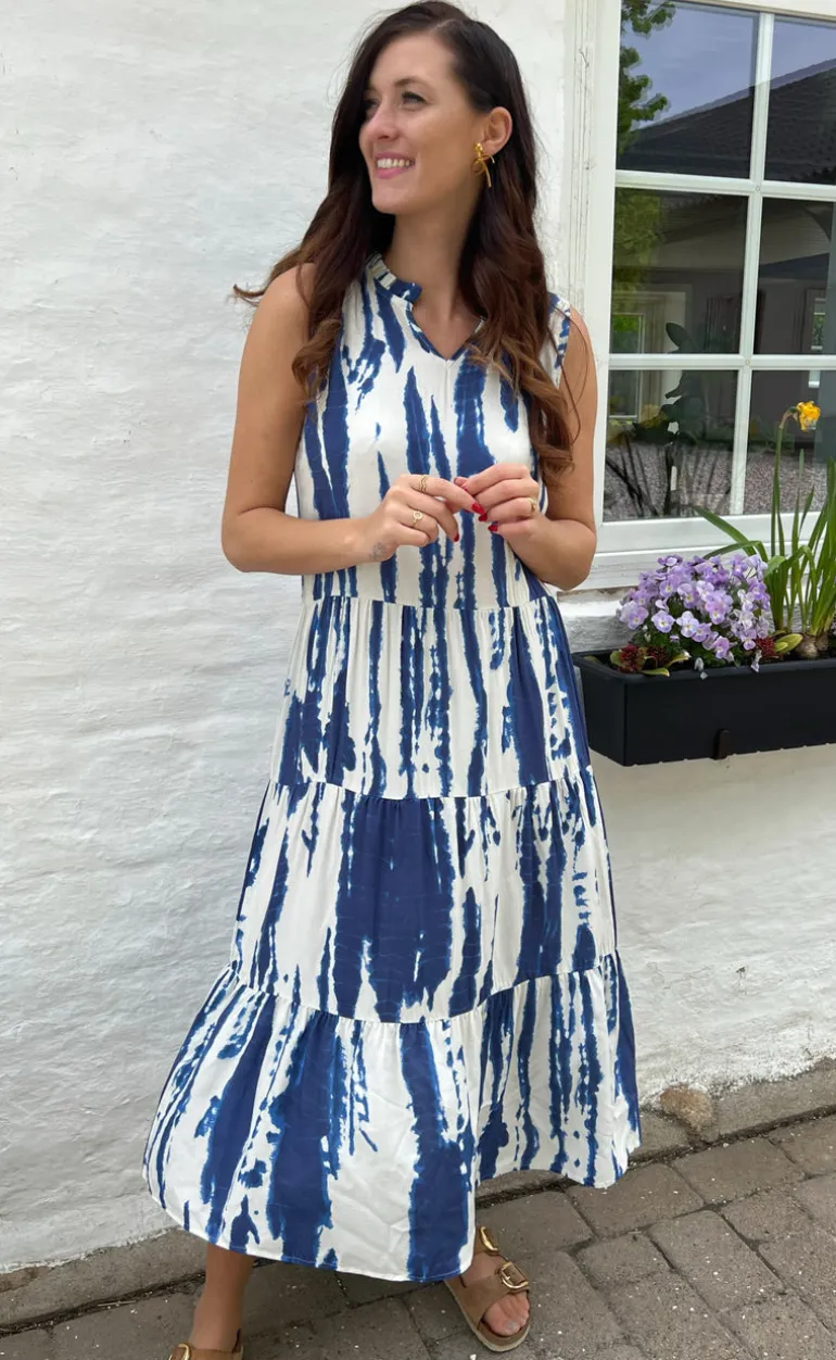 Say INA Copenhagen Kjole - Ella - Navy Tie Dye