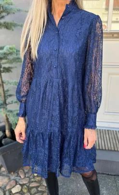 Say INA Copenhagen Kjole - Dalia - Navy Blue