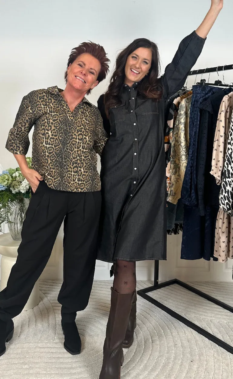 Say INA Copenhagen Kjole - Detia - Black Denim