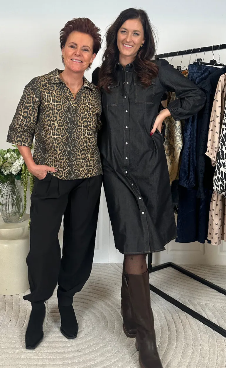 Say INA Copenhagen Kjole - Detia - Black Denim