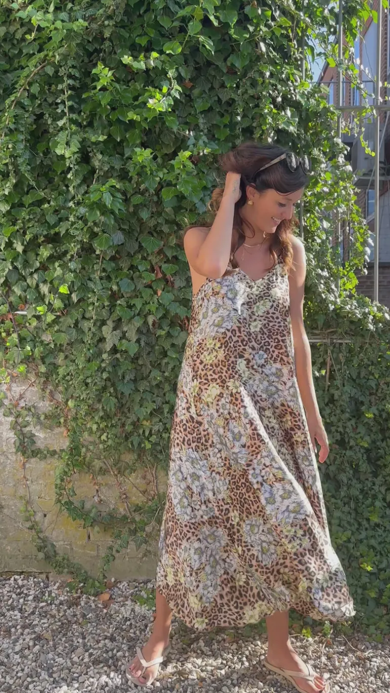 Say INA Copenhagen Kjole - Klara - Leopard Flower