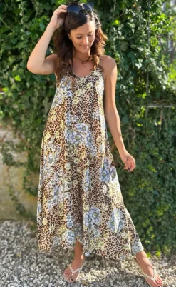 Say INA Copenhagen Kjole - Klara - Leopard Flower