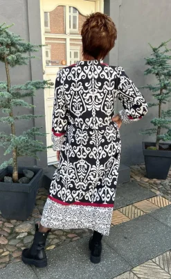 Say INA Copenhagen Kjole - Tia - Black W. White Print