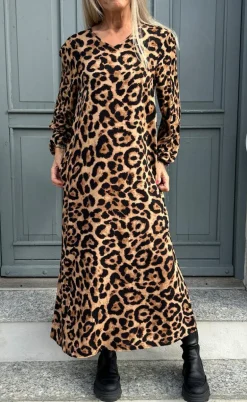 Say INA Copenhagen Kjole - Lia Poplin - Leopard