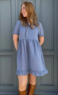 Say INA Copenhagen Kjole - Catja Summer - Blue