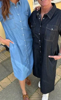 Say INA Copenhagen Kjole - Detia Summer - Black Denim