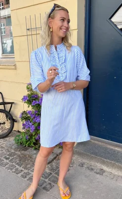 Say INA Copenhagen Kjole - Camilla - Blue/White Stripe