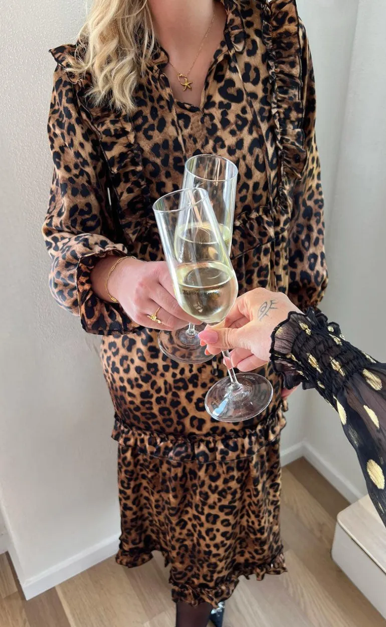 Say INA Copenhagen Kjole - Elina - Leopard
