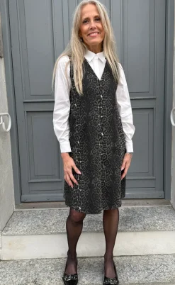 Say INA Copenhagen Kjole - Ania Spencer - Grey Leopard
