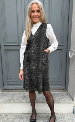 Say INA Copenhagen Kjole - Ania Spencer - Grey Leopard