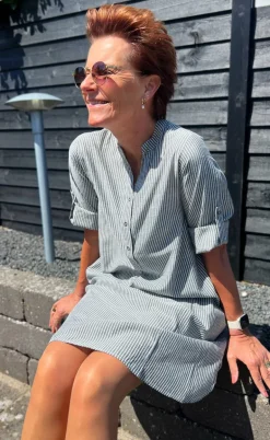 Say INA Copenhagen Kjole - Nia - Black Striped