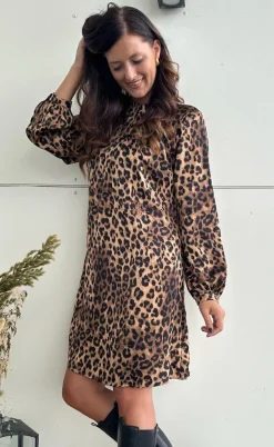 Say INA Copenhagen Kjole - Hazel - Leopard