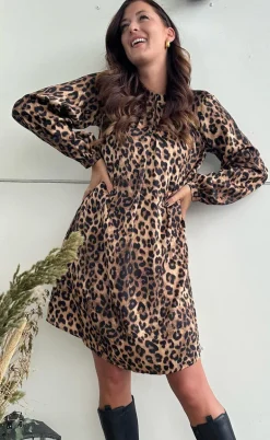Say INA Copenhagen Kjole - Hazel - Leopard