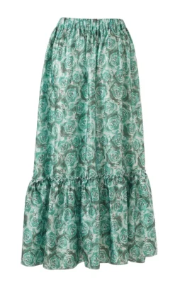 Say INA Copenhagen Nederdel - Hanna - Green Roses