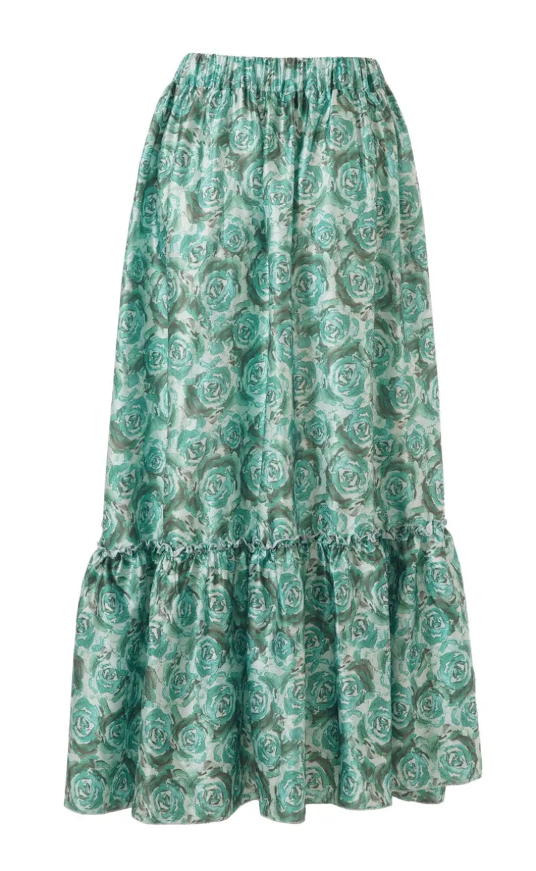 Say INA Copenhagen Nederdel - Hanna - Green Roses