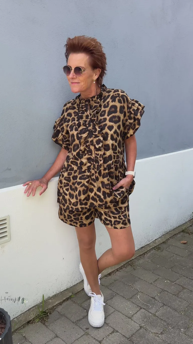Say INA Copenhagen Shorts - Liv - Leopard