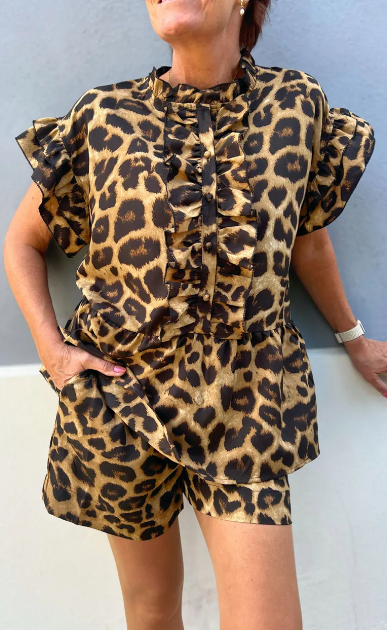 Say INA Copenhagen Shorts - Liv - Leopard