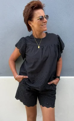 Say INA Copenhagen Shorts - Line - Black