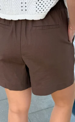 Say INA Copenhagen Shorts - Amalie - Chocolate Brown