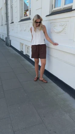 Say INA Copenhagen Shorts - Amalie - Chocolate Brown