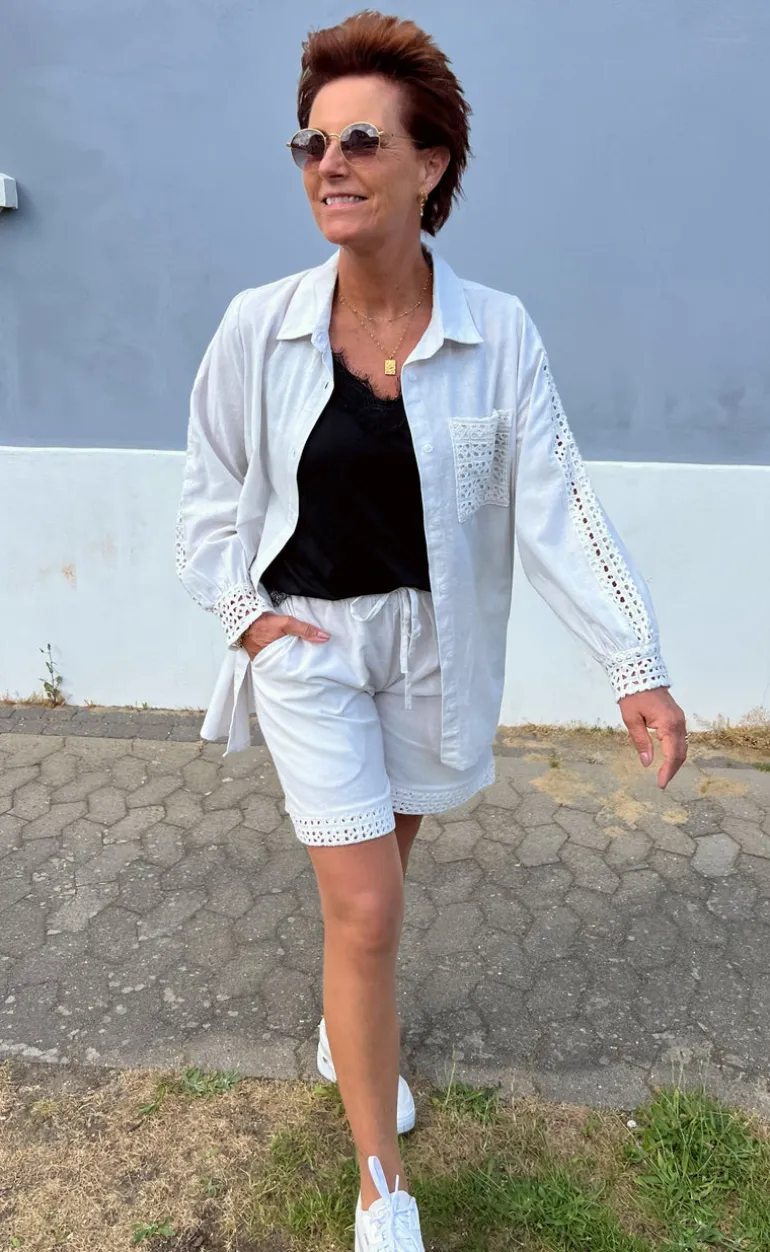 Say INA Copenhagen Skjorte - Sandy Linen - Off White