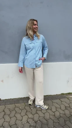 Say INA Copenhagen Skjorte - Simili - Blue Striped