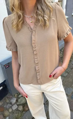 Say INA Copenhagen Top - Catja - Camel
