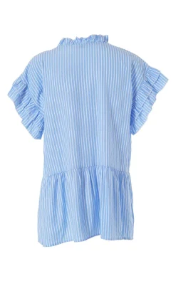 Say INA Copenhagen Top - Freya - Blue Striped