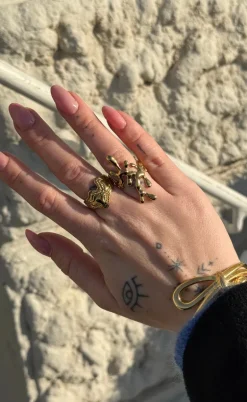Smykkeli Copenhagen Armbånd - Chunky Bow - Gold Colour