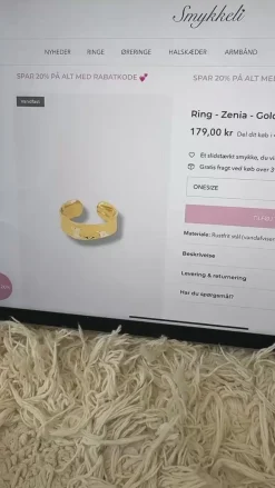 Smykkeli Copenhagen Armbånd - Chicago - Gold Colour