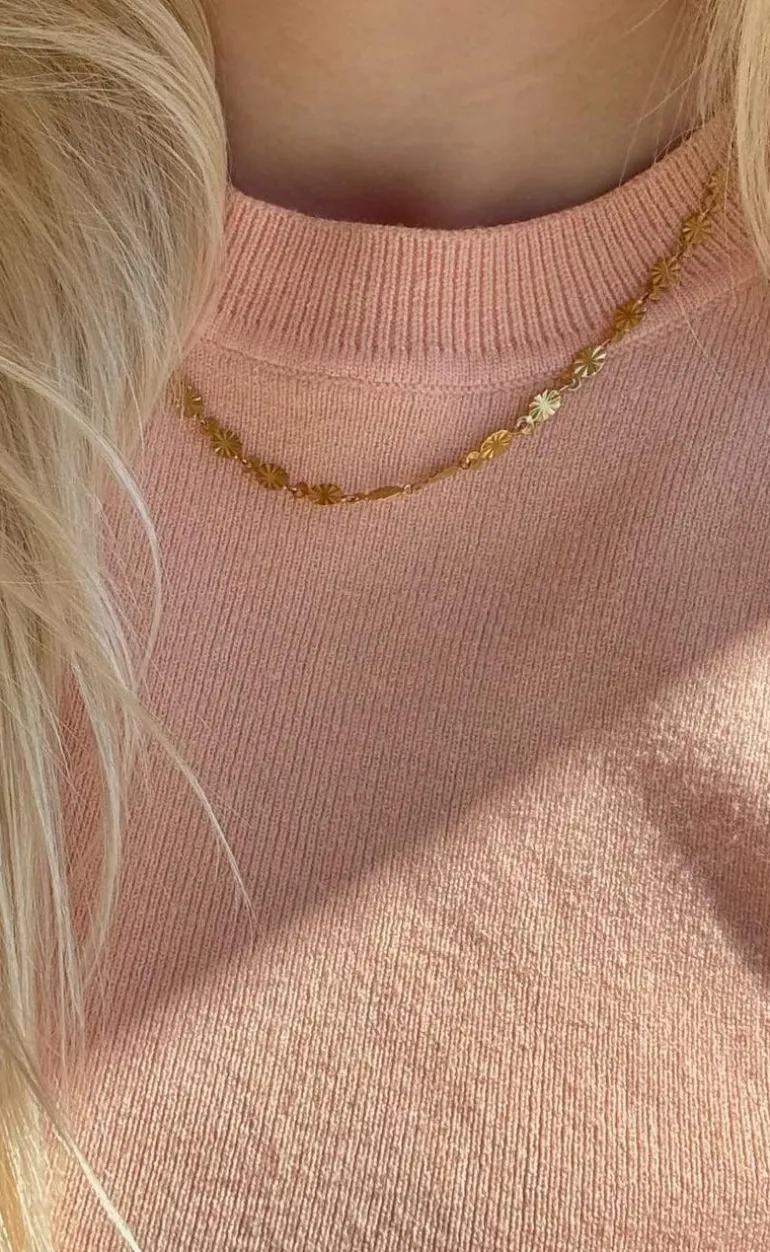 Smykkeli Copenhagen Halskæde - Varna Sun - Gold Colour