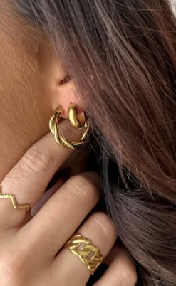 Smykkeli Copenhagen Øreringe / Hoops - Ibiza - Gold Colour