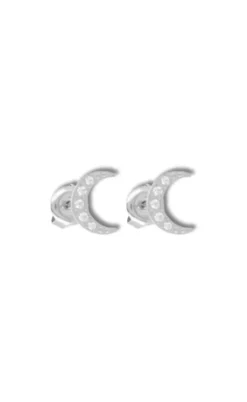 Smykkeli Copenhagen Øreringe - Berlin Mini Moon - Silver Colour