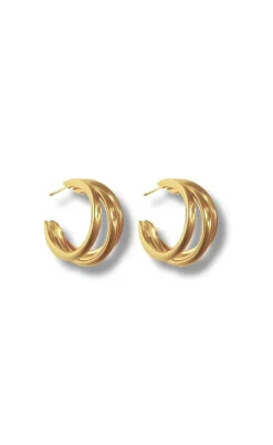 Smykkeli Copenhagen Øreringe / Hoops - Sevilla - Gold Colour