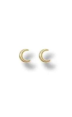 Smykkeli Copenhagen Øreringe - Montreal Moon - Gold Colour