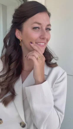 Smykkeli Copenhagen Ring - Big Heart - Gold Colour