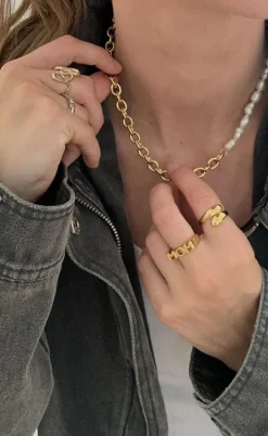 Smykkeli Copenhagen Ring - Mom - Golden